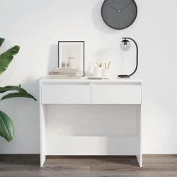 Письменный стол Ev Plus Ranze, ЛДСП, белый, 89x41x76 см