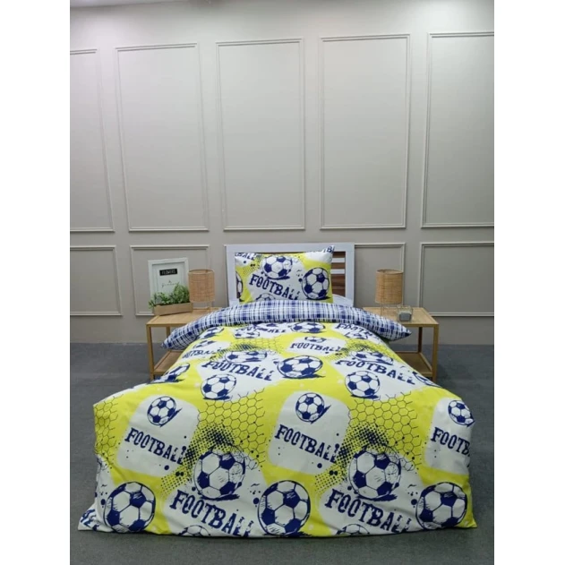 Комплект постельного белья MiraNova FS-195, пододеяльник 160х220 см, простыня 160х240 см, наволочка 50х70 см, односпальный, разноцветный