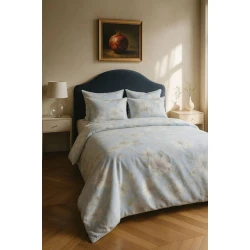 Комплект постельного белья Narlı 1475, простыня 240x260 см, пододеяльник 200x220 см, наволочки 50x70 см 2 шт, поликоттон, двуспальный, разноцветный