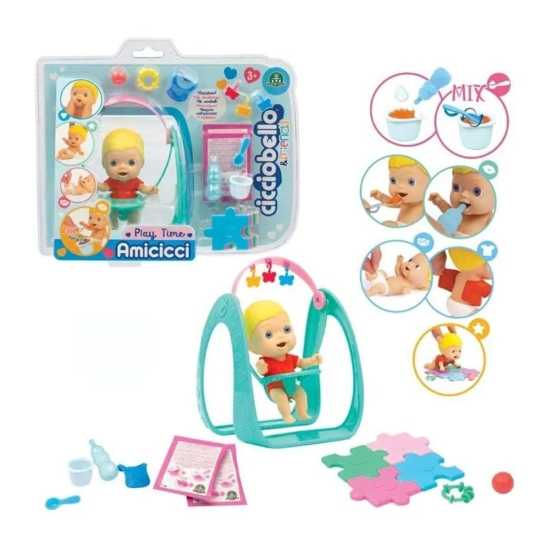 Кукла-пупс Cicciobello Play Time CC000100, 11 см