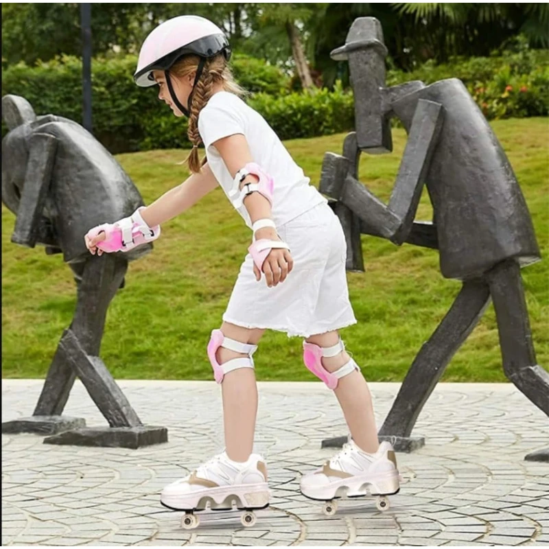 Роликовые коньки для детей CHSSİH M5513, белые, размер 34 Роликовые коньки для детей CHSSİH M5513, белые, размер 34