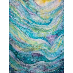 Batik-panno Art by Ulviya Kakhramanova Su ünsürü, ipək, 150х200 sm