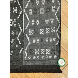 Ковер Natural halı Luna LUNA46BS, 120x180 см, полипропилен, черный/серый