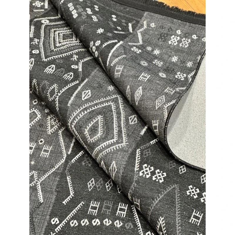 Ковер Natural halı Luna LUNA46BS, 120x180 см, полипропилен, черный/серый