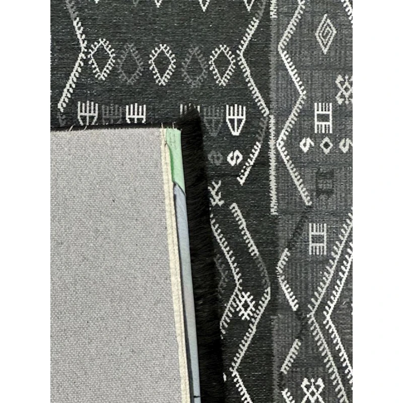 Ковер Natural halı Luna LUNA46BS, 120x180 см, полипропилен, черный/серый