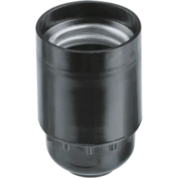 Патрон электрический Navigator NLH-BL-M10-E27, Карболит, Черный