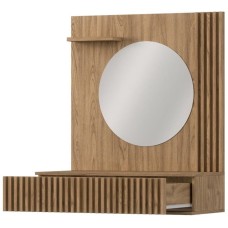 Makiyaj masası Art Mebel 86, laminat, sonoma, 100x70x40 sm