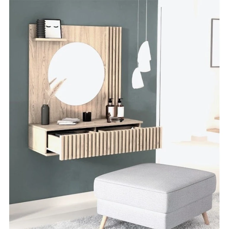 Туалетный столик Art Mebel 86, ламинат, сонома, 100x70x40 см Туалетный столик Art Mebel 86, ламинат, сонома, 100x70x40 см