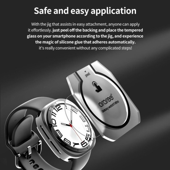Qoruyucu şüşə Araree Core Glass Clear Samsung Watch 7 Ultra üçün (GW7U-CORE-CL)