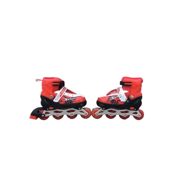Детские роликовые коньки AZR215, красные, 4+ лет