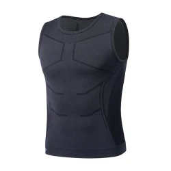 Майка мужская Santic 2C02239G, черная, полиэстер/нейлон, размер XL