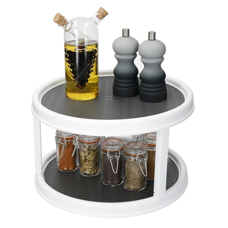 Органайзер для специй Hom-me, 30х19 см, пластик, Серый/Белый