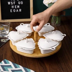 Çərəz qabı NH_ZV33Z, keramika, ağ