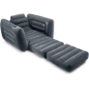 Раскладное надувное кресло Intex 66551EP, серый, 117x224x66 см Раскладное надувное кресло Intex 66551EP, серый, 117x224x66 см