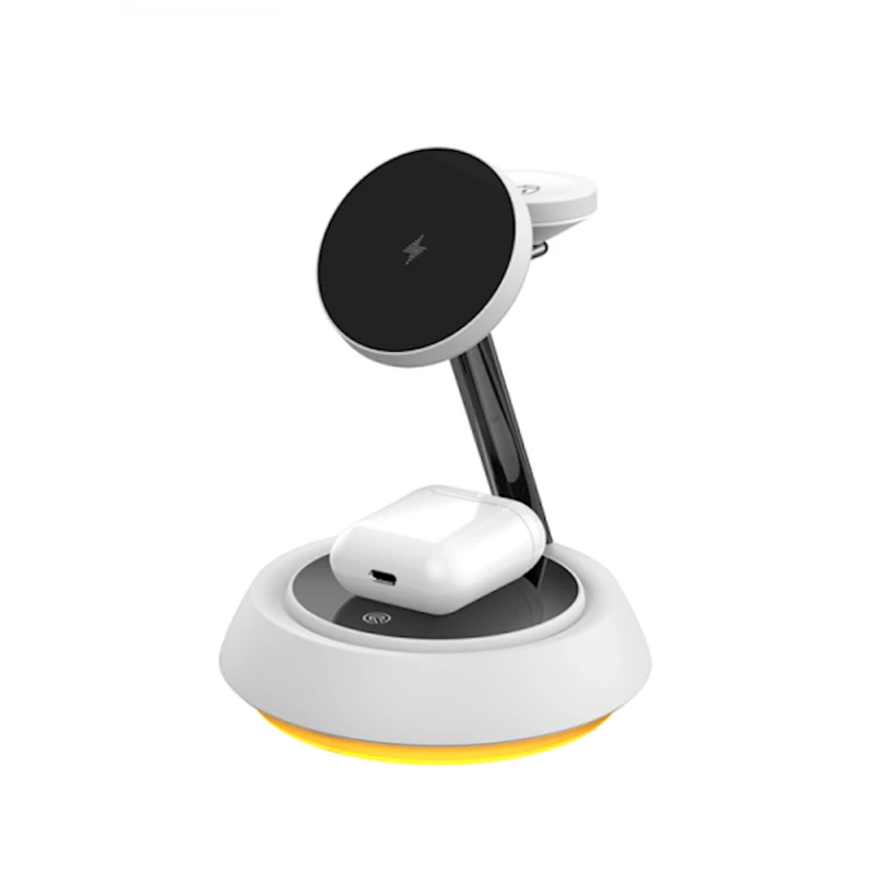 Беспроводное зарядное устройство Wiwu Wi-W002 3in1 White Беспроводное зарядное устройство Wiwu Wi-W002 3in1 White