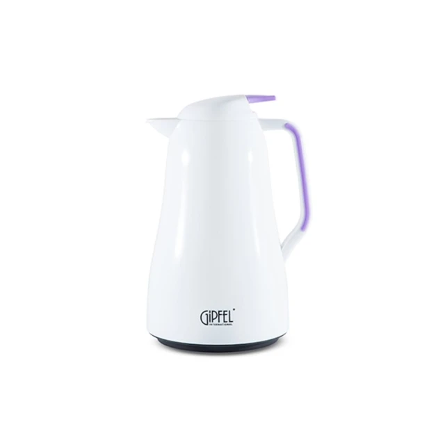 Термос-кофейник Gipfel Eliza 8219, пластик/стекло, белый/фиолетовый Термос-кофейник Gipfel Eliza 8219, пластик/стекло, белый/фиолетовый