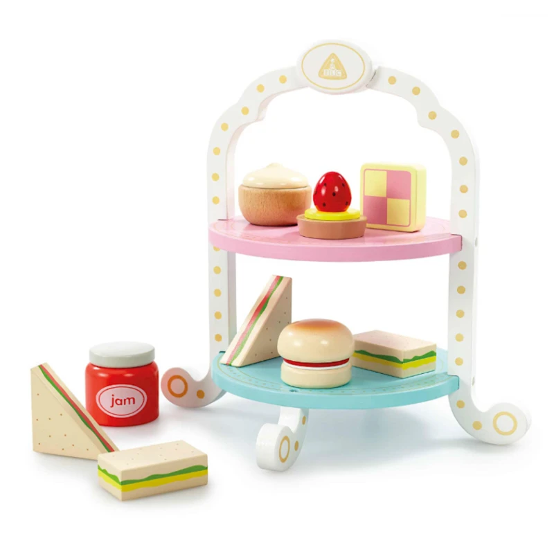 Taxta oyuncaq Addo Play Ltd Afternoon Tea Playset 200199, 10 hissə Taxta oyuncaq Addo Play Ltd Afternoon Tea Playset 200199, 10 hissə