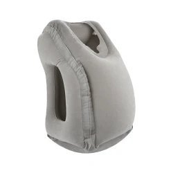 Надувная подушка под голову 800, ПВХ, серая, 30x35x55 см Надувная подушка под голову 800, ПВХ, серая, 30x35x55 см