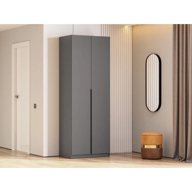 Шкаф Art Mebel Art-60-36, серый, 210х60х50 см Шкаф Art Mebel Art-60-36, серый, 210х60х50 см