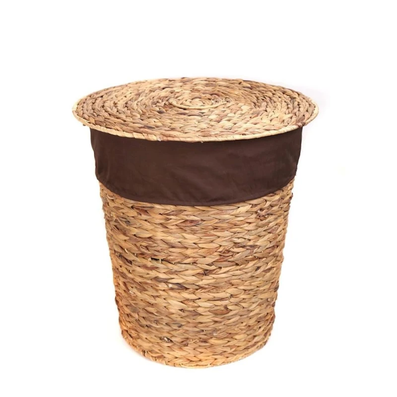 Корзина для белья Hom-me 105657, 48x57 см, коричневая