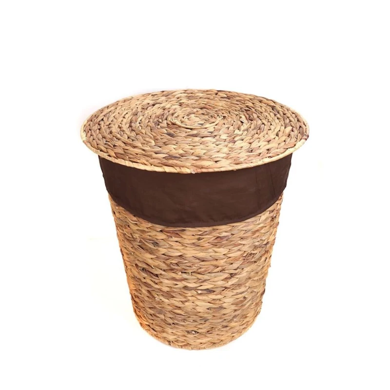 Корзина для белья Hom-me 105657, 48x57 см, коричневая