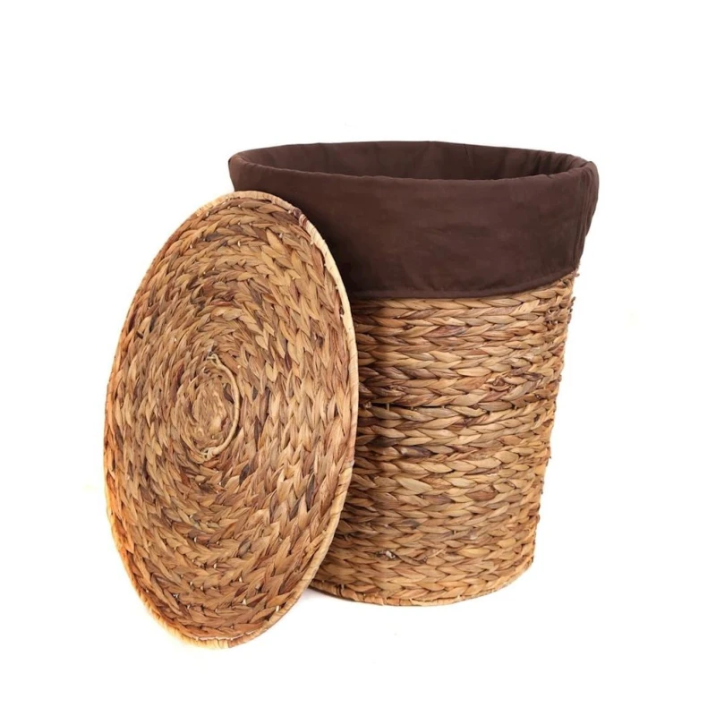 Корзина для белья Hom-me 105657, 48x57 см, коричневая