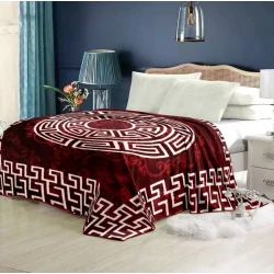 Покрывало двустороннее MM, бордовое, 220x240 см