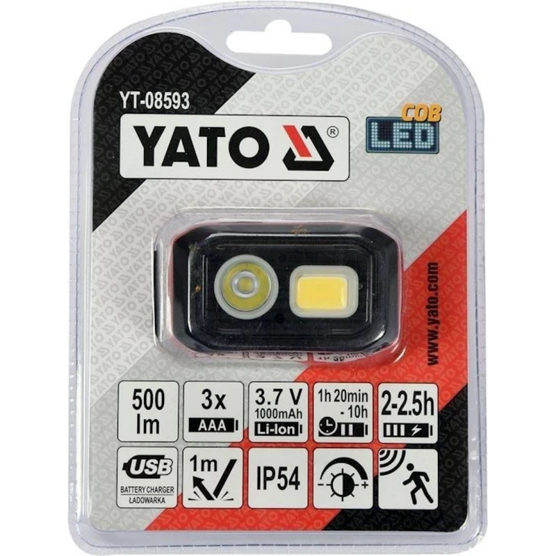 Налобный фонарь Yato YT-08593 Налобный фонарь Yato YT-08593