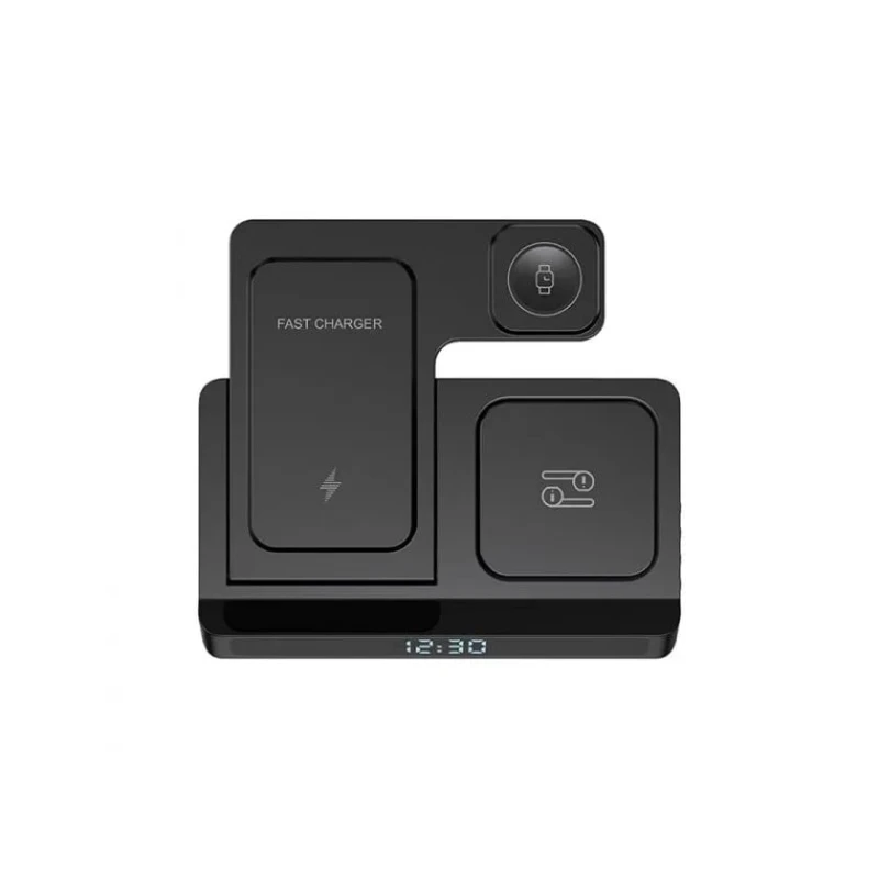 Беспроводное зарядное устройство Wiwu Wi-W006 5 in 1 Black Беспроводное зарядное устройство Wiwu Wi-W006 5 in 1 Black