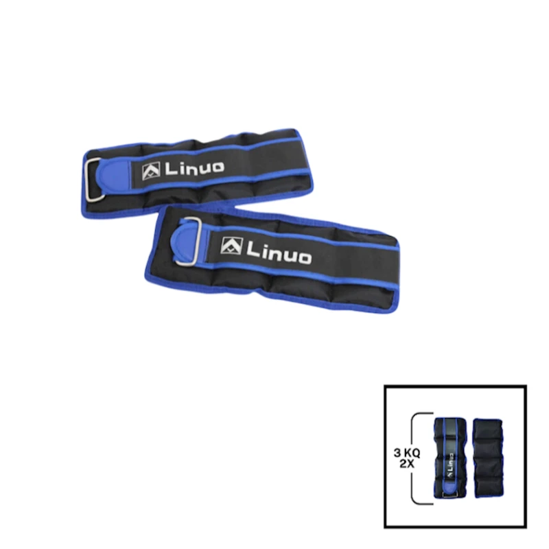 Əllər və ayaqlar üçün yük Gymnic Linuo 202022000082, mavi, 2 əd x 3 kq Əllər və ayaqlar üçün yük Gymnic Linuo 202022000082, mavi, 2 əd x 3 kq