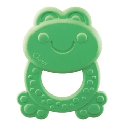 Прорезыватель для зубов Chicco Frog Teether ECO+, пластик, зеленый, 8.5x1x9 см