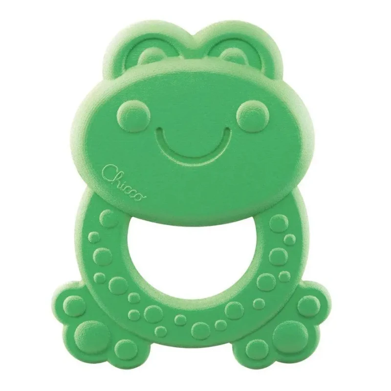 Прорезыватель для зубов Chicco Frog Teether ECO+, пластик, зеленый, 8.5x1x9 см Прорезыватель для зубов Chicco Frog Teether ECO+, пластик, зеленый, 8.5x1x9 см