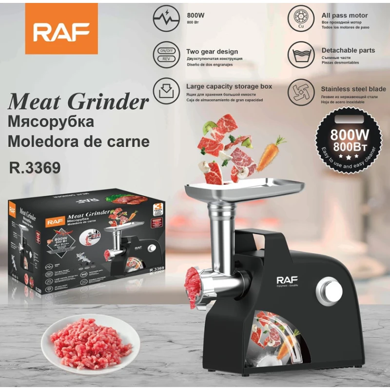 Мясорубка RAF R.3369 Black