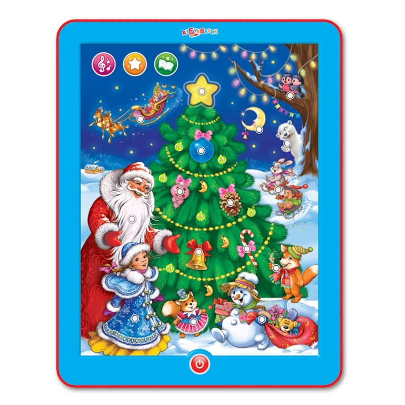 Игровой планшет Азбукварик 1652 С Новым годом!, разноцветный, 3+ лет