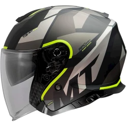 Мотошлем MT Helmets Thunder 3 SV Jet Bow A3 Matt Fluor Yellow, размер S