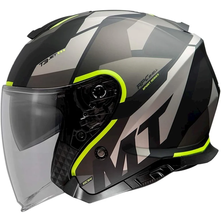 Мотошлем MT Helmets Thunder 3 SV Jet Bow A3 Matt Fluor Yellow, размер S