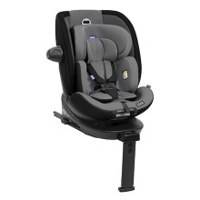 Avtomobil kreslosu Chicco Everone i-Size, boz/qara