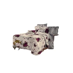 Комплект постельного белья Etro 2110000004066, простыня 220x240 см, пододеяльник 200x220 см, наволочки 50x70 см 2 шт, двуспальный, хлопок/бамбук, разноцветный