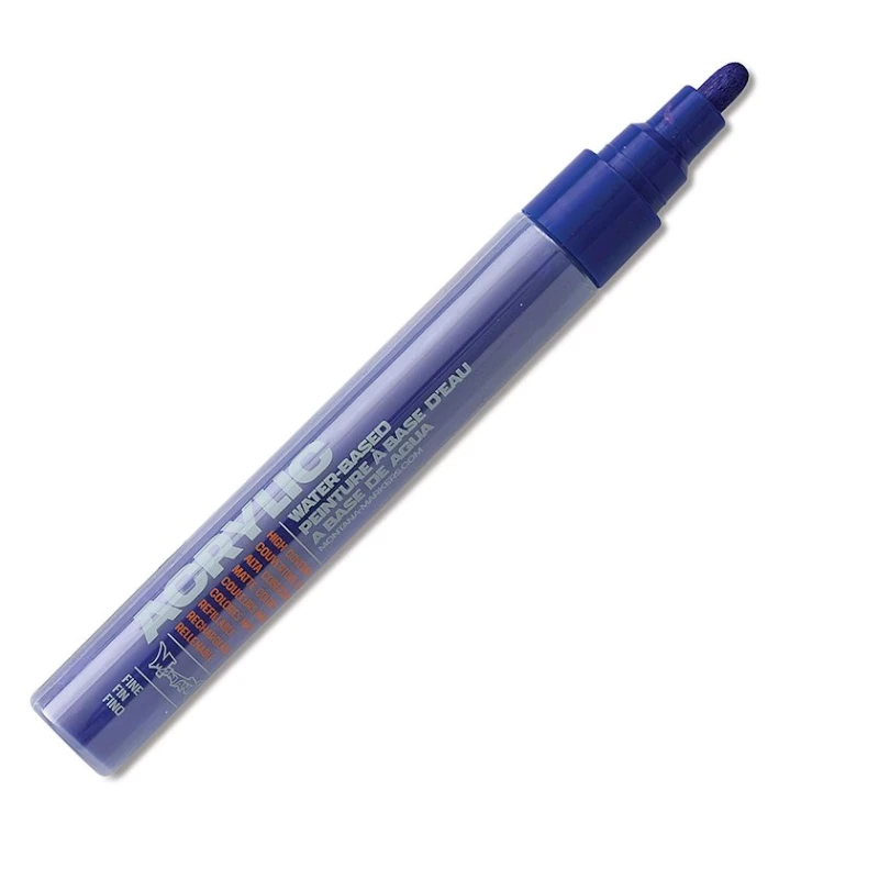 Akril marker Montana Acrylic Fine Marker, Shock Blue Dark