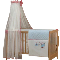 Навес для детской кроватки Funna baby Gо Mosquito Net Paris , 8 м, бело-розовый