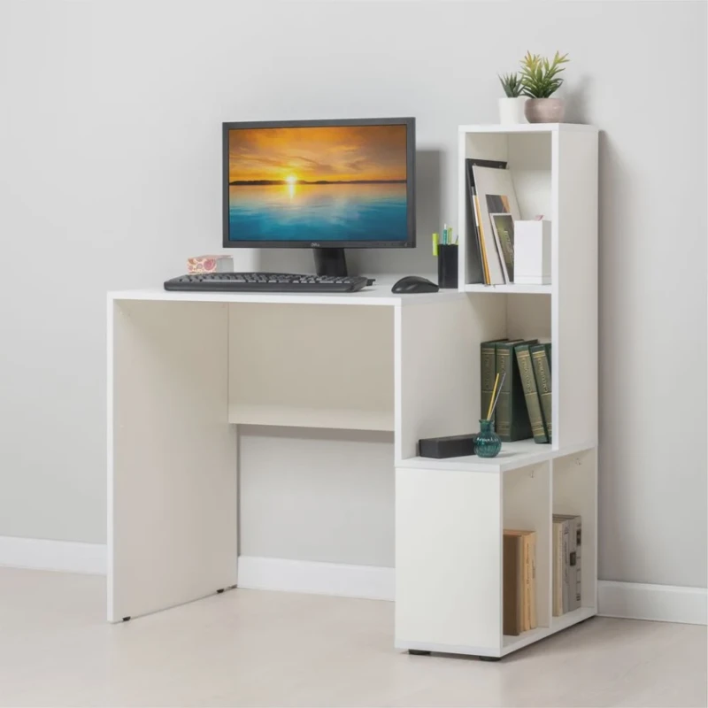 Письменный стол Letta 3563_Letta25StairWh, 55.3x97.3x112.2 см Письменный стол Letta 3563_Letta25StairWh, 55.3x97.3x112.2 см