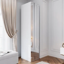 Шкаф Art Mebel 7, 210x60x45 см, ламинат, белый Шкаф Art Mebel 7, 210x60x45 см, ламинат, белый