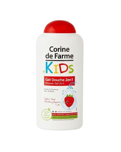 Çimmək üçün gel-şampun Corine de Farme 2in1 çiyələk ətirli 300 ml