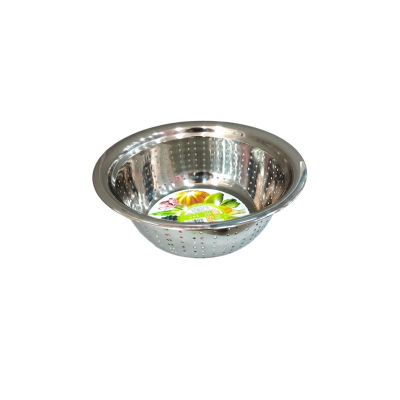 Дуршлаг 33x12 см, нержавеющая сталь, серебристый