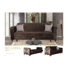 Divan Bellona qəhvəyi, 215x85x80 sm