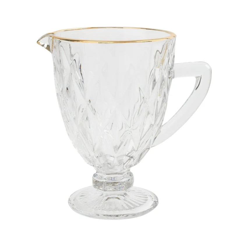 Графин, стекло, прозрачный/золотистый, 1 л, 1 шт Графин, стекло, прозрачный/золотистый, 1 л, 1 шт