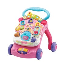 Yerimə üçün diyirlənən araba VTech First Steps Pink 80-505653, 6-30 ay