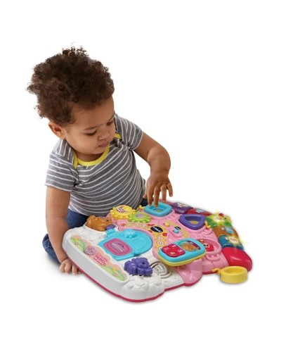Yerimə üçün diyirlənən araba VTech First Steps Pink 80-505653, 6-30 ay