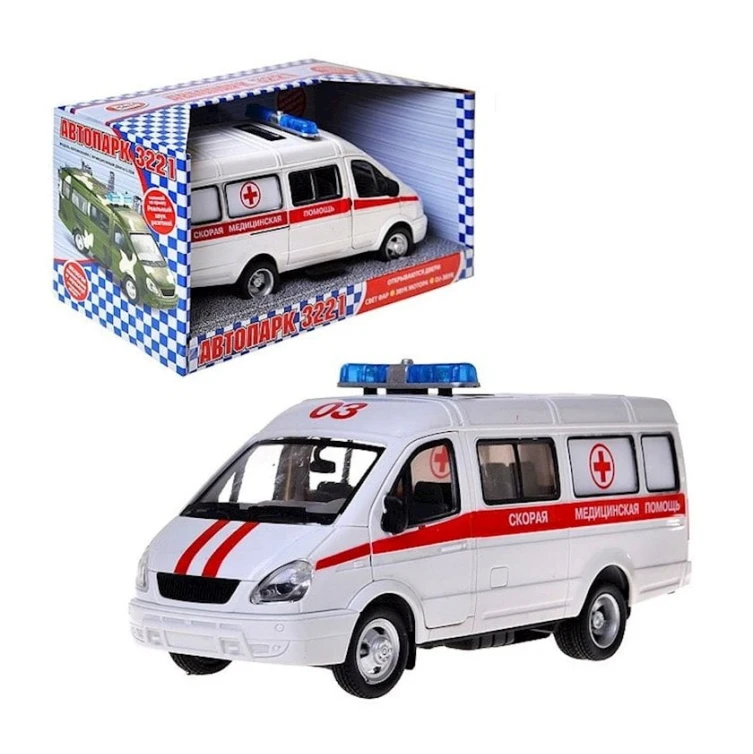 Təcili yardım maşını Play Smart 9098C, 23x13 sm, 3 yaşdan, ağ Təcili yardım maşını Play Smart 9098C, 23x13 sm, 3 yaşdan, ağ