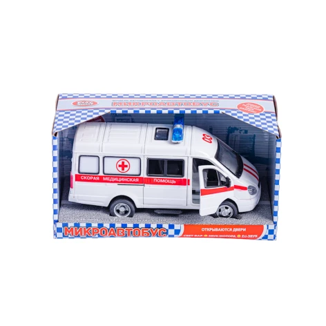 Təcili yardım maşını Play Smart 9098C, 23x13 sm, 3 yaşdan, ağ Təcili yardım maşını Play Smart 9098C, 23x13 sm, 3 yaşdan, ağ